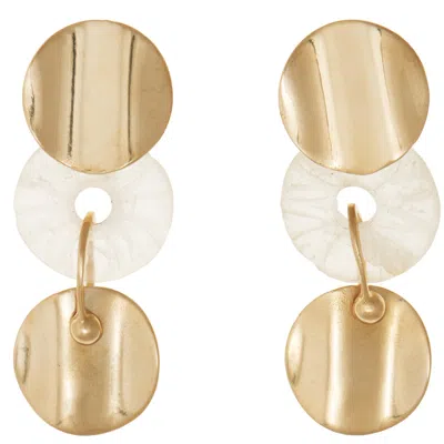 Castlecliff Women's Gold Francesca Earring