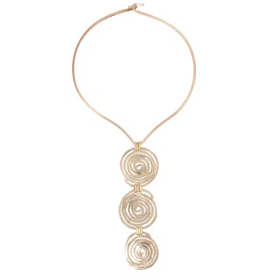 Castlecliff Women's Gold Trace Collar Necklace