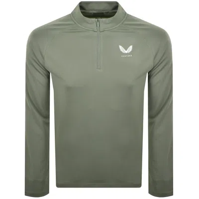 Castore Adapt Quarter Zip Sweatshirt Green