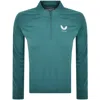 Castore Apex Quarter Zip Knit Jumper Blue In Blue