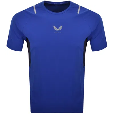 Castore Apex Training T Shirt Black In Blue