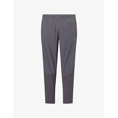 Castore Mens Gunmetal/blk Rflctv Zone Hybrid-training Woven Trousers In Gray