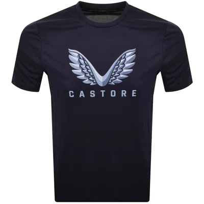 Castore Promo T Shirt Navy In Blue