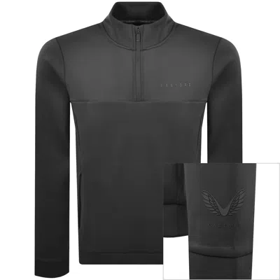 Castore Scuba Quarter Zip Sweatshirt Grey In Black