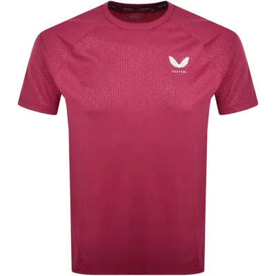 Castore Short Sleeve Printed T Shirt Pink