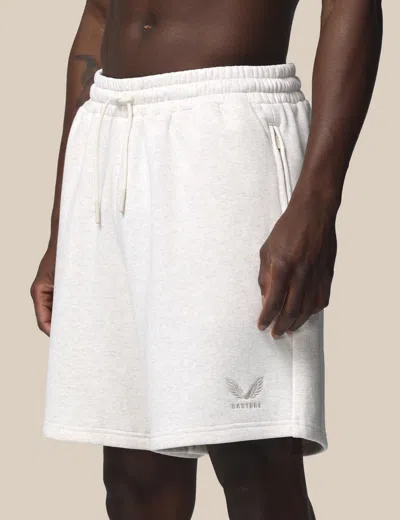 Castore Women's Cotton Fleece Shorts In White