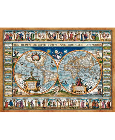 Castorland Map Of The World, 1639 2000 Piece Jigsaw Puzzle In Black