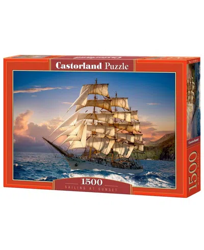 Castorland Sailing At Sunset Jigsaw Puzzle Set, 1500 Piece In Multicolor