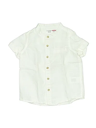 Pre-owned Castro Kids' Short Sleeve Button Down Shirt In Green