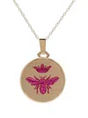 Castro Smith 9k Yellow Gold Bee-motif Pendant In Gold