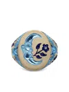 Castro Smith 9k Yellow Gold Blue Moon Owl Signet Ring In Gold
