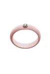 Casual Carats Silicone Band Set With 0.035ct Diamond In Sakura Pink
