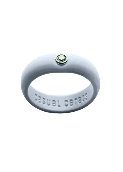 Casual Carats Silicone Diamond Band Set In Powder Blue