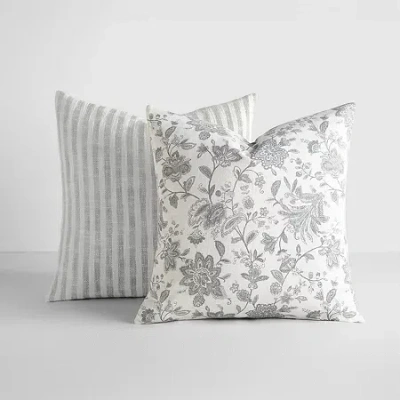 Casual Comfort Bengal Stripe Jacobean 2pk 2-pc. Square Throw Pillow In Multi