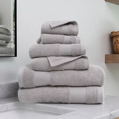 Casual Comfort Hotel-quality 6 Piece Bathroom Towel Sets - 100% Cottonâ In Gray