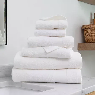Casual Comfort Hotel-quality 6 Piece Bathroom Towel Sets - 100% Cottonâ In White