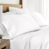 Casual Comfort Sateen Weave Rayon From Bamboo Temperature Regulating Pillowcase In White