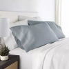 Casual Comfort Solid Cotton 300tc Pillowcase In Blue