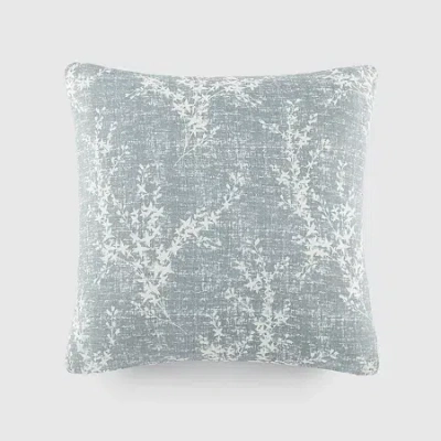 Casual Comfort Willow Cotton Square Throw Pillow In Blue