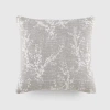 Casual Comfort Willow Cotton Square Throw Pillow In Gray