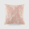 Casual Comfort Willow Cotton Square Throw Pillow In Pink