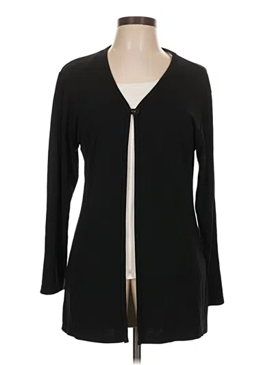 Pre-owned Casual Corner Annex Cardigan Sweater In Black