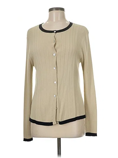 Pre-owned Casual Corner Annex Cardigan Sweater In Brown