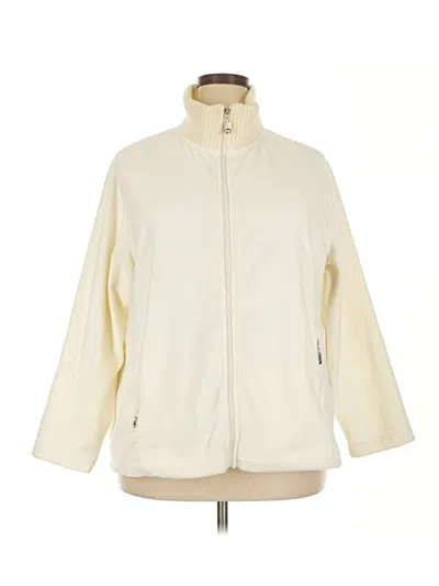 Pre-owned Casual Corner Annex Cardigan Sweater In Ivory