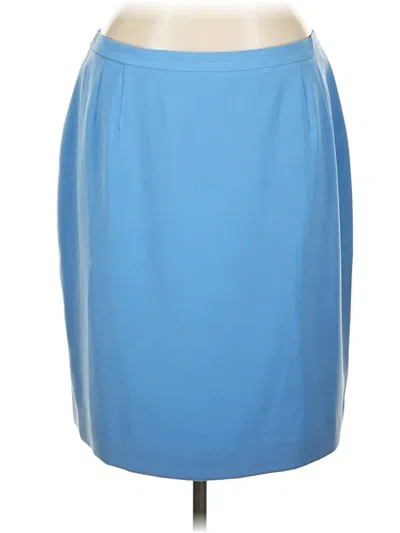 Pre-owned Casual Corner Annex Formal Skirt In Blue