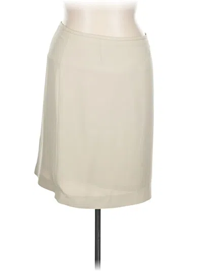 Pre-owned Casual Corner Annex Formal Skirt In White