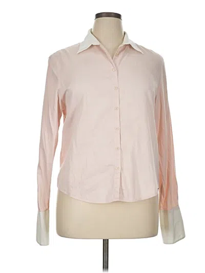 Pre-owned Casual Corner Annex Long Sleeve Blouse In Pink