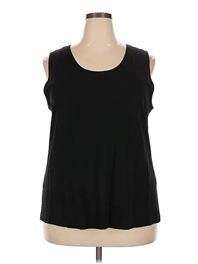 Pre-owned Casual Corner Annex Sleeveless T-shirt In Black