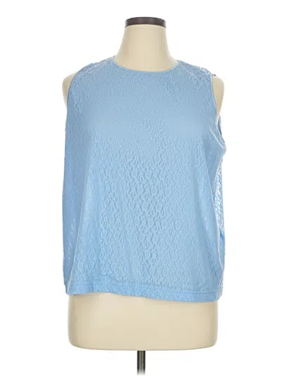 Pre-owned Casual Corner Annex Sleeveless T-shirt In Blue