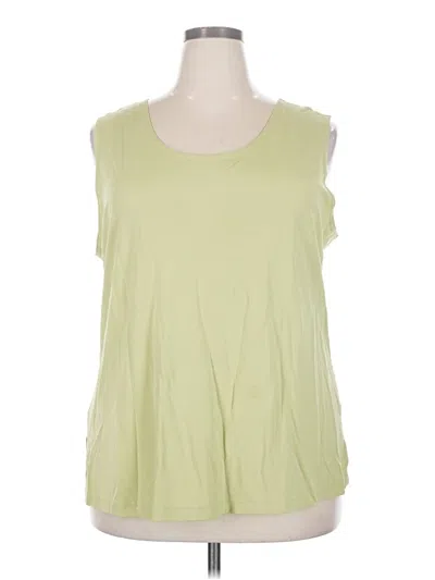 Pre-owned Casual Corner Annex Sleeveless T-shirt In Green