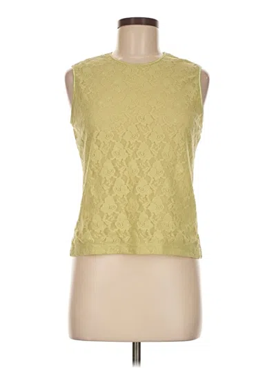 Pre-owned Casual Corner Annex Sleeveless T-shirt In Yellow
