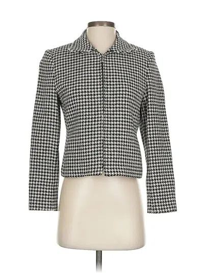 Pre-owned Casual Corner Annex Wool Blazer Jacket In Gray