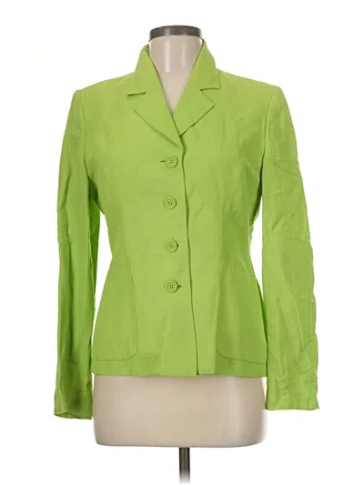 Pre-owned Casual Corner Blazer Jacket In Green