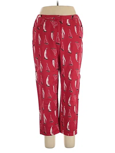 Pre-owned Casual Corner Casual Pants In Red