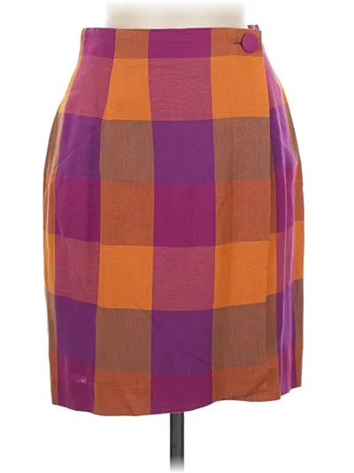 Pre-owned Casual Corner Casual Skirt In Purple