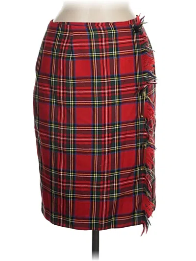 Pre-owned Casual Corner Casual Skirt In Red