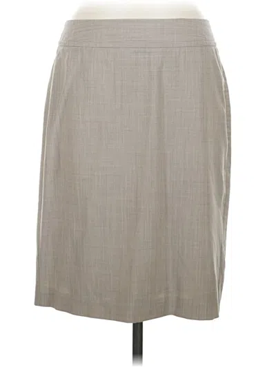 Pre-owned Casual Corner Formal Skirt In Gray