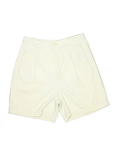 Pre-owned Casual Corner Khaki Shorts In White