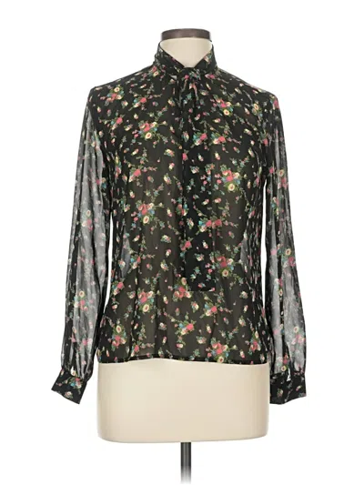 Pre-owned Casual Corner Long Sleeve Blouse In Black