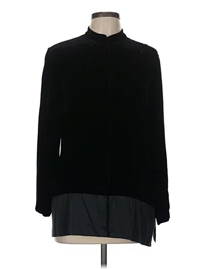 Pre-owned Casual Corner Long Sleeve Blouse In Black