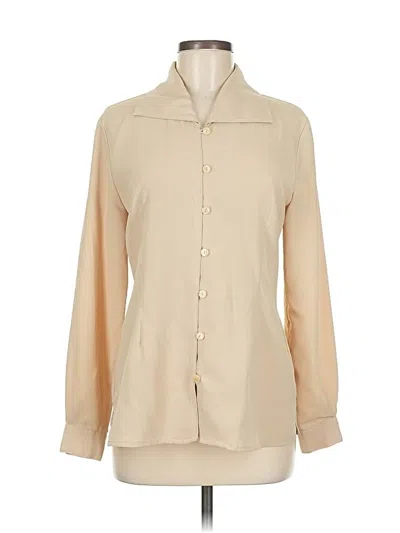 Pre-owned Casual Corner Long Sleeve Blouse In Brown