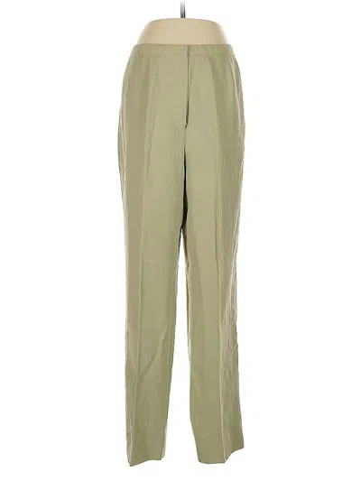 Pre-owned Casual Corner Silk Pants In Green
