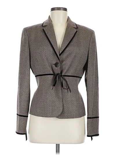 Pre-owned Casual Corner Wool Blazer Jacket In Gray
