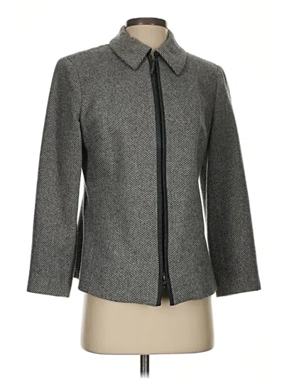 Pre-owned Casual Corner Wool Coat In Gray