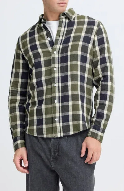 Casual Friday Check Regular Fit Cotton Button-up Shirt In Multi