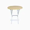 Casual Home 100% Solid Wood Round Folding Table In Neutral